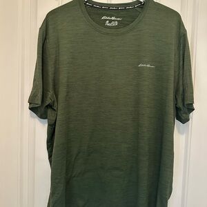 Eddie Bauer Men’s Performance T-Shirt – Olive Green (XXL)